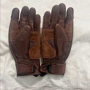 Men's Belstaff Hempstead Brown Motorcycle Gloves